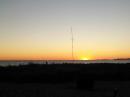 Sun sets over Block Island Sound (RI) at K1PAD during SSCW 2015.