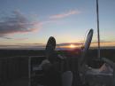 Contest-ending sunset over Block Island