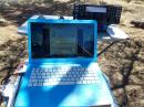 With a laptop, WD9EWK's Elecraft K3S also made some RTTY QSOs during Field Day. The Elecraft K3 Utility program makes it easy to use the K3S for RTTY or PSK31, without having to deal with sound cards. 