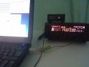 Radio in the tent.