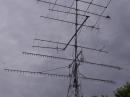 WR9ARC's 40m contacts were made on a Slinky antenna prepared by Dave Peters, KB9EWG