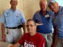 W1WAB (seated, red shirt) at the W4KPR "kickoff" luncheon