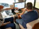 John K5IMC and Clint AE5CA set up the CW station inside the comfort of the KC5UOZ motor home. Emergency operations at its finest! :-)