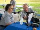 John AC5JC coaches Lisa at the GOTA station, who eventually racked up 47 GOTA contacts!