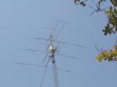 WB2WIK was the guest operator at N6NB's new 10-band home station in the flatlands of Orange County, Calif.  The white box on the tower houses 
transverters for eight bands.