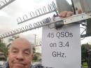 With this selfie, I wanted to make a statement to the FCC:  WE'RE USING THE 9 CM. BAND!