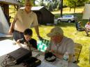 John Borichevsky, N1TOX [standing]
Alex Gauthier, 8 year old Grandson of N1TOX
KC1FXU, Alex, GOTA operator