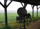 Set up under the picnic shelter at Ridgeway EN43FV. Tin roof made compass bearings confusing and pouring rain was
noisy. Is that QRN for natural rain or QRM for man made
tin roof ?