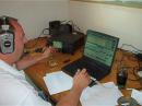And finally Pete KF2U enjoying his new K8RA paddles working 40 CW. 