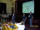 Principal Rudy, KD5FUM and KB3PDB introduce themselves and Amateur Radio service.