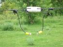 This is the same jumpered section open to shorten antenna