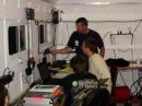 Brad N1GZB, as GOTA coach, showing 
the functions of the HF radio. 