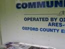 The amateur radio information table 
outside the ARES/CERT EmComm Trailer.