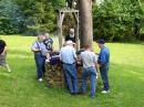 There is nothing like cooking around the old well to gather a croud.