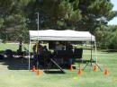 KE7OPJ's set up includes IRLP, a 2 meter repeater, a satellite antenna and 4 amp solar panels among other things.
