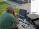 Pierre - N1EZT Operating the 40 Meter station