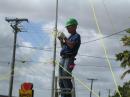 WA5SWC getting guy ropes attached