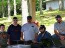 The boy scouts make it to Field Day.