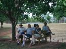 Horace Dawson, N4KVA / Steen Richard, KG4BFZ / Amy Richard / (Back) Chris Ledford / Betty Scism