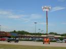 An antenna + banner support arranged by NT4Z