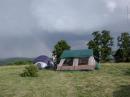 The rainbow was almost in the operating tent!