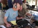 Larry Benko WØQE and John Reilly, WØJFR working the CW station. Larry and John provided most of our CW QSO's.