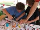 BARC Juniors held a class on building twin lead J-Poles for 2-meters during this year's Field Day.