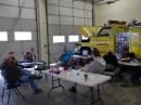 Friday evening just after finishing the antenna setups.  Bull session, discussing the rules and ops plan.  