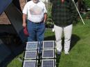 Larry and Phill with the solar panel array