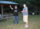 Gary (N8GK) &amp; Brian (KI4URO) check out the tri-band antenna that was used for 15m SSB
