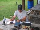 Roger (KC8LGR) operating the 20m SSB station with the other tri-band antenna