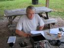 Randall (WB4BBF) operating 40m CW with a dipole