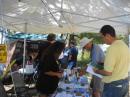 A busy information booth!