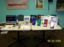 Info Booth complete with Walter Cronkite's DVD on Amateur Radio