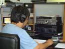 Attempting a CW contact.
<i>Picture from KC0RAD</i>