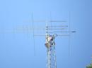 A close up of the antennas on the Hazer. The grey boxes holds the preamps.
