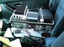 i finally got the rigs in order so that I just need to put this single unit into the rover and I am ready to go. Nothing fancy, but all the necessities needed to rove; transceivers, linears, mike, key, preamp, clock, and DC level up converter. This fits into the front passenger seat nicely. In retrospect I would have put the 432 rig forward for easier access.