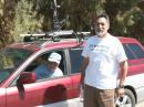 Here are N6MU and W6YLZ (right) at Madera, CA during the UHF Contest.  W6YLZ's T-shirt is a souvenir of the era when the FCC reallocated 220-222 MHz and there was a battle for weak-signal access to the remaining 222-225 MHz. band.