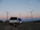 This is an evening shot looking SE. The moon was rising that evening.
