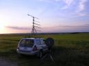 Working K0AWU at about 380 km - 222, 432, 902, 1296 and 10 GHz SSB.  Roving doesnt get much better than this.