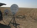 Setting up somewhere in Central Calif. Freshly mowed (harvested)corn fields stretched for miles! 