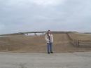 My portable operating site in EM18, on the right side of the bridge. It was solid mud after the rain.
