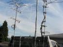 Head ache rack mouting system. Pinned masts for eay take down