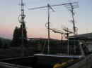 The final set antenna set up