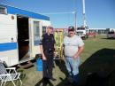 Even the Kalispell PD came out to see what was going on Sunday morning.  Pictured along with the officer is club president Norm, K7NCR.