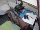 AA4Q operating position during the day at a break from the hunting trip