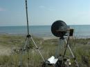 Set up in Rawley Point, Wisconsin