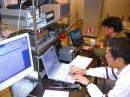 JF6DEA(near side) and JO1LVZ(far side) are operating 8J1AXA from JAXA Space Communication Center (QM05df), unassisted.   A cell-phone on the desk is of JH1KRC, waiting for a loving call from his wife, and not for 'assisted' job.
