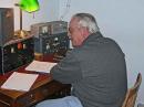 Gary WG7X operates the Globescout station making contact with Bill W9BYH, a local radio club member.