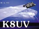 My QSL card with the J-38 prominent across the sky.